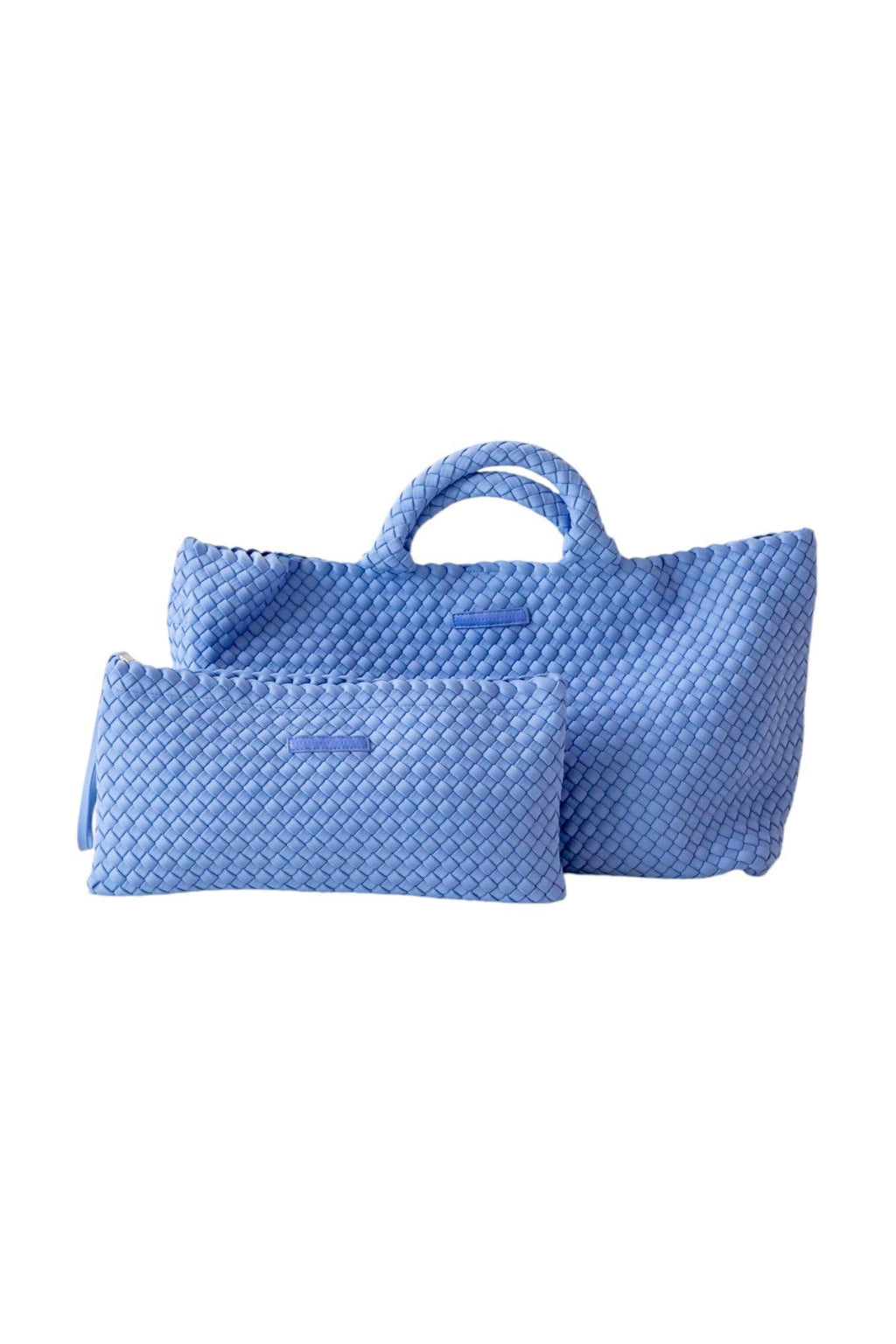 Mahjong Bag - Woven Carryall with Matching Tile Pouch: Peacock