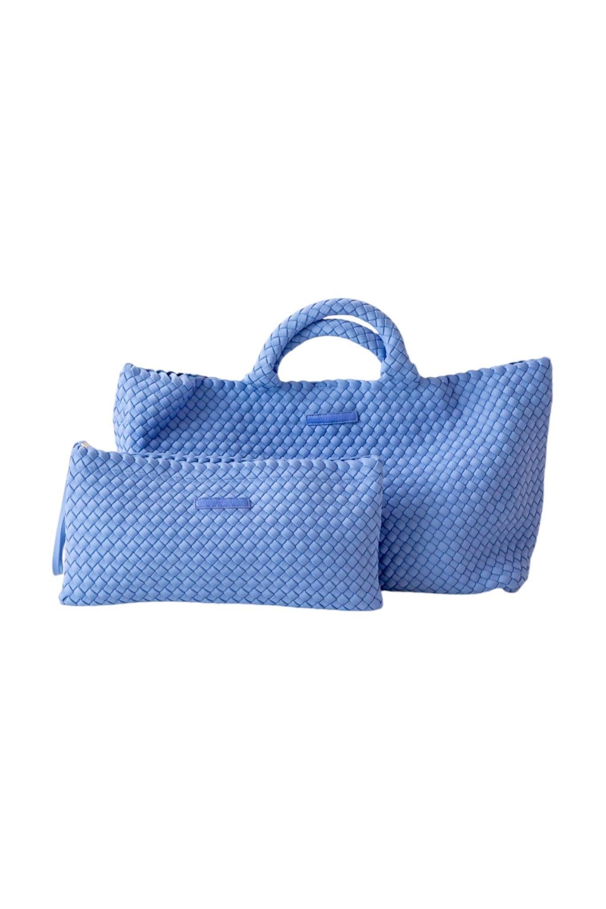 Mahjong Bag - Woven Carryall with Matching Tile Pouch: Peacock