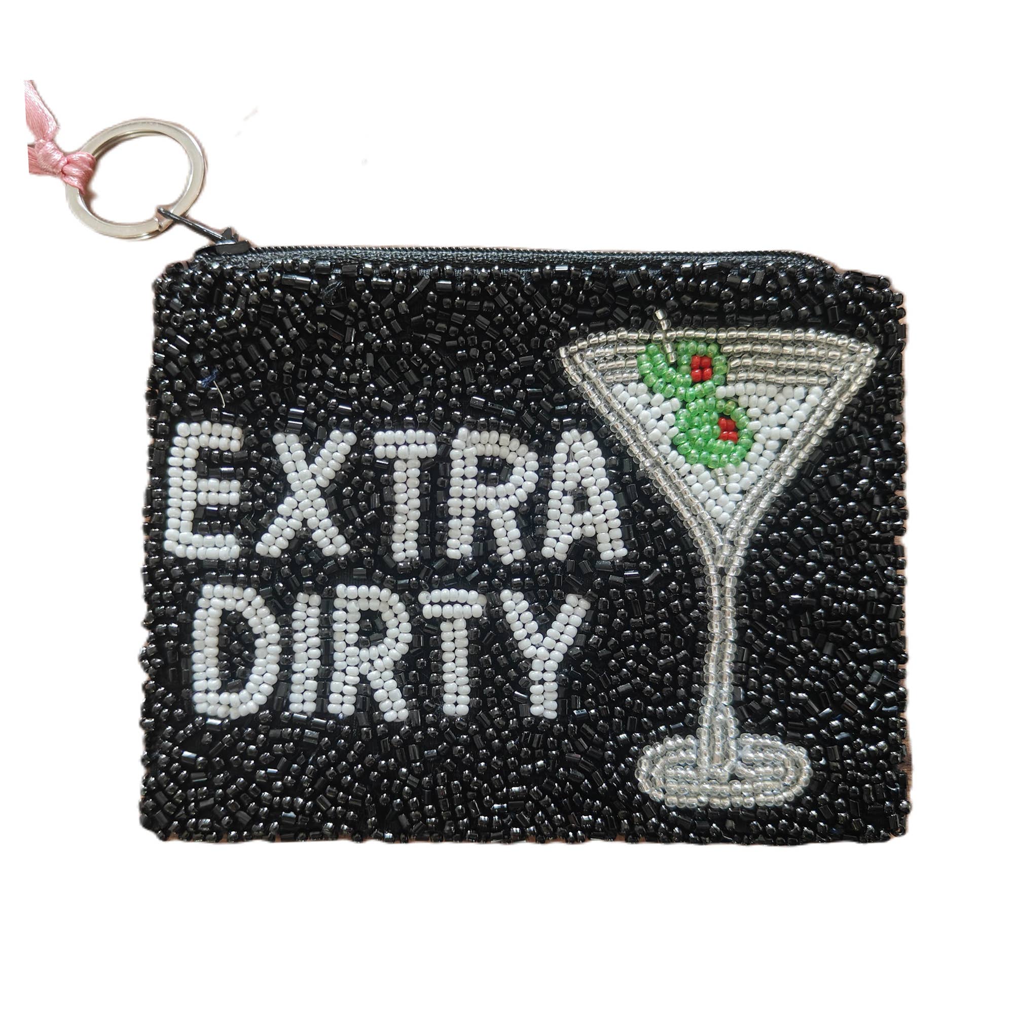 EXTRA DIRTY- MARTINI CUP COIN PURSE
