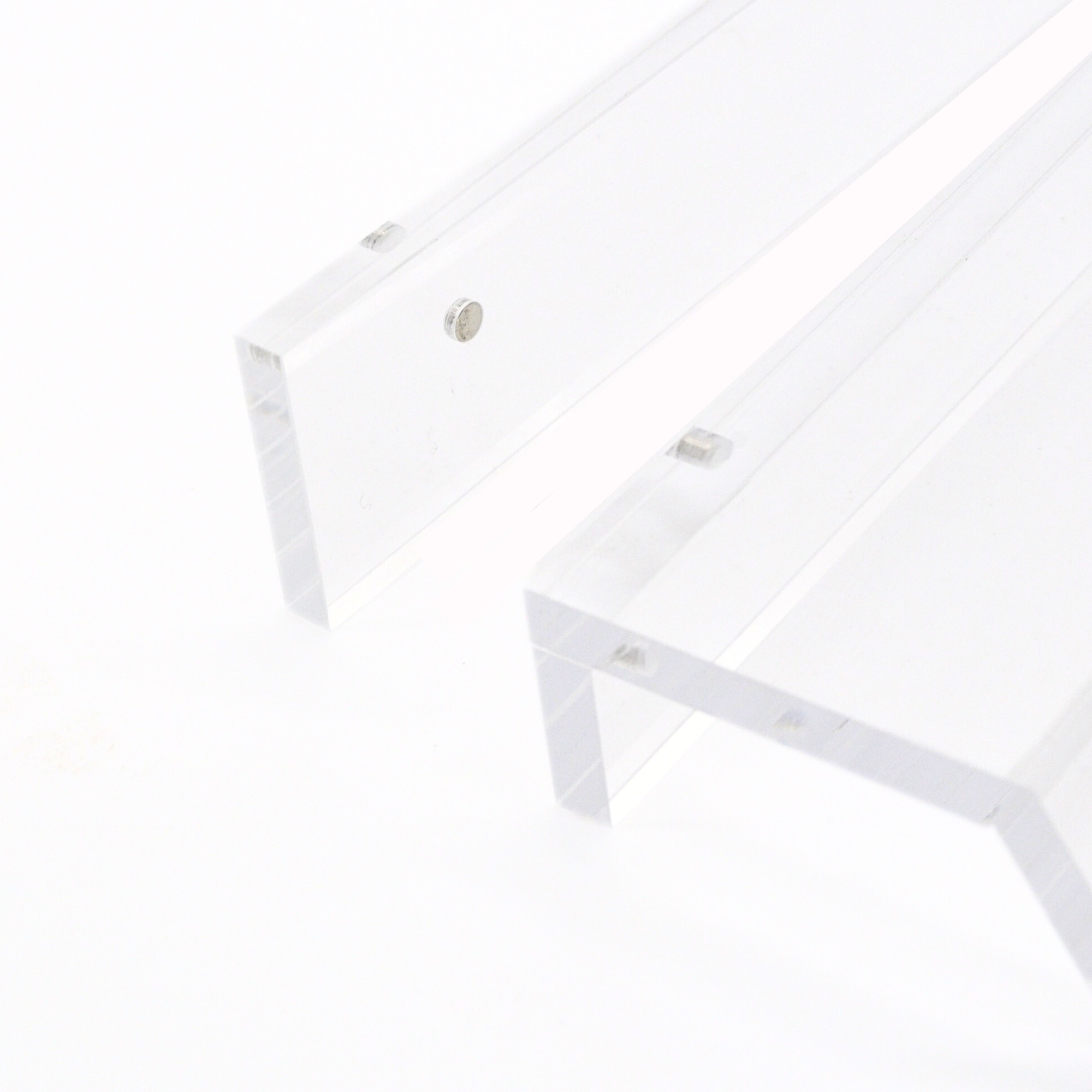 Clear Acrylic Mahjong Rack and Pusher, Set of 4