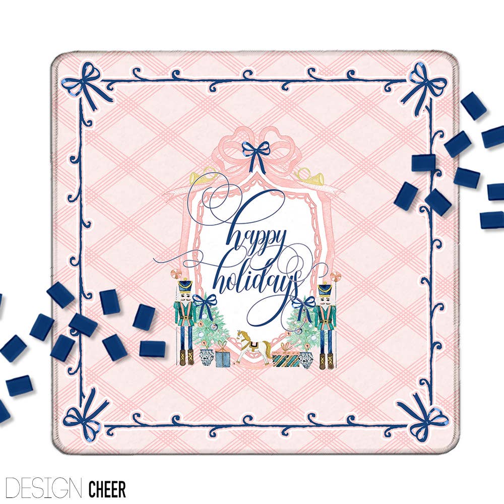 Mahjong Mat 31", Neoprene, Holiday, Christmas, Winter: Party Animal / Neoprene with bag