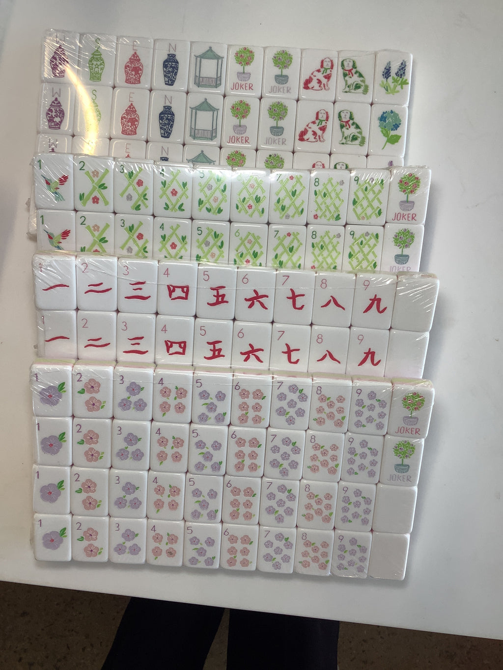 Luxury Purple The Flower Collection Mahjong Tiles