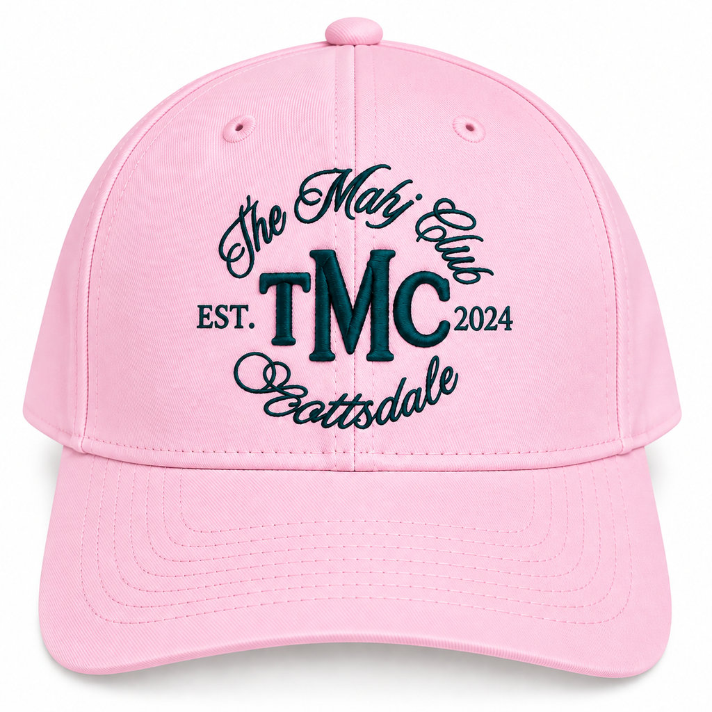 The Mahj Clubs Embrodiary Crest Hats