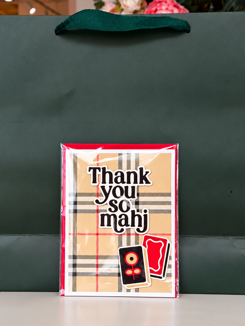 Jordanalog “Thank You So Mahj” Greeting Card