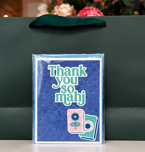 Jordanalog “Thank You So Mahj” Greeting Card