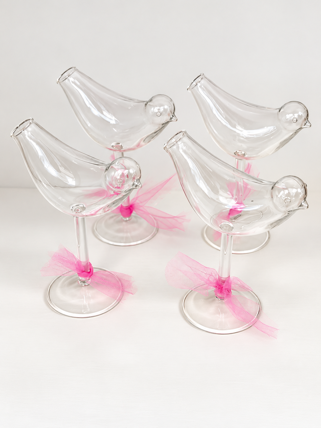 The Mahj Clubs Bird Bam Wine Glasses