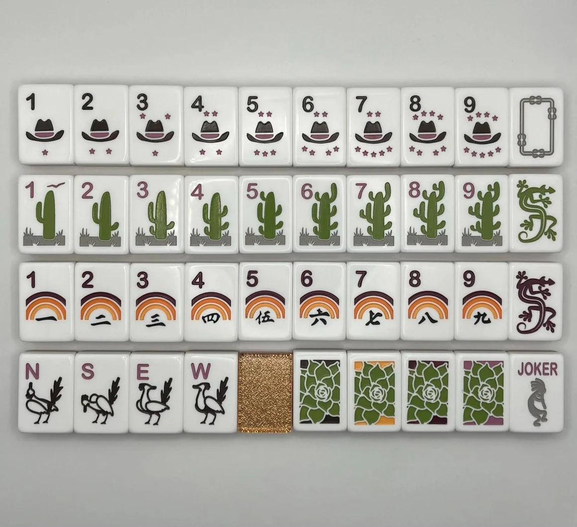 Luxe Mahjong Tiles Western