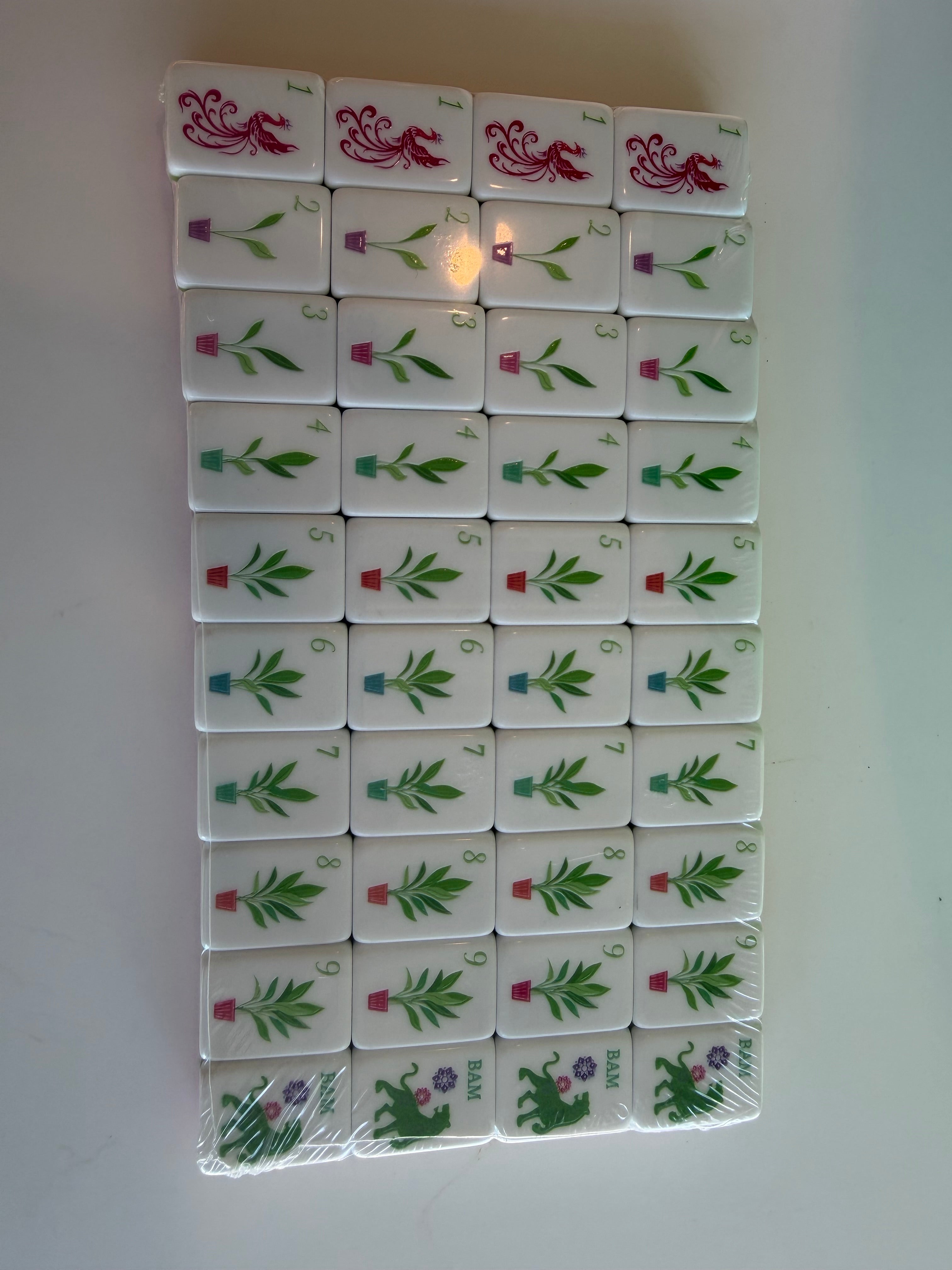 Luxury Light Pink Mahjong Tiles