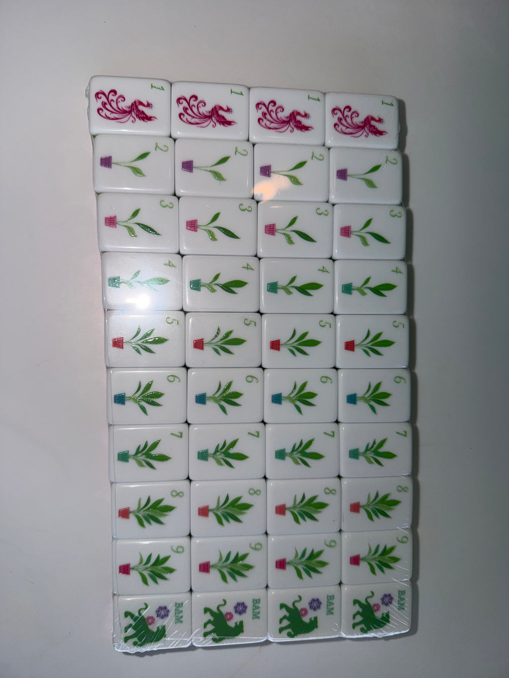 Luxury Light Pink Mahjong Tiles