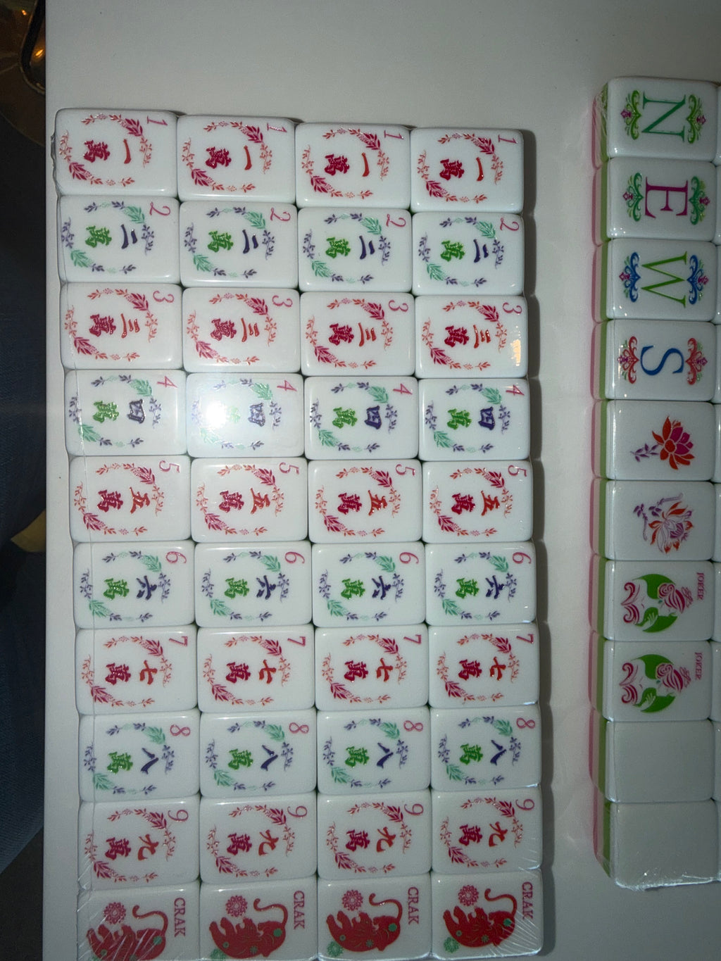 Luxury Dark Pink Mahjong Tiles