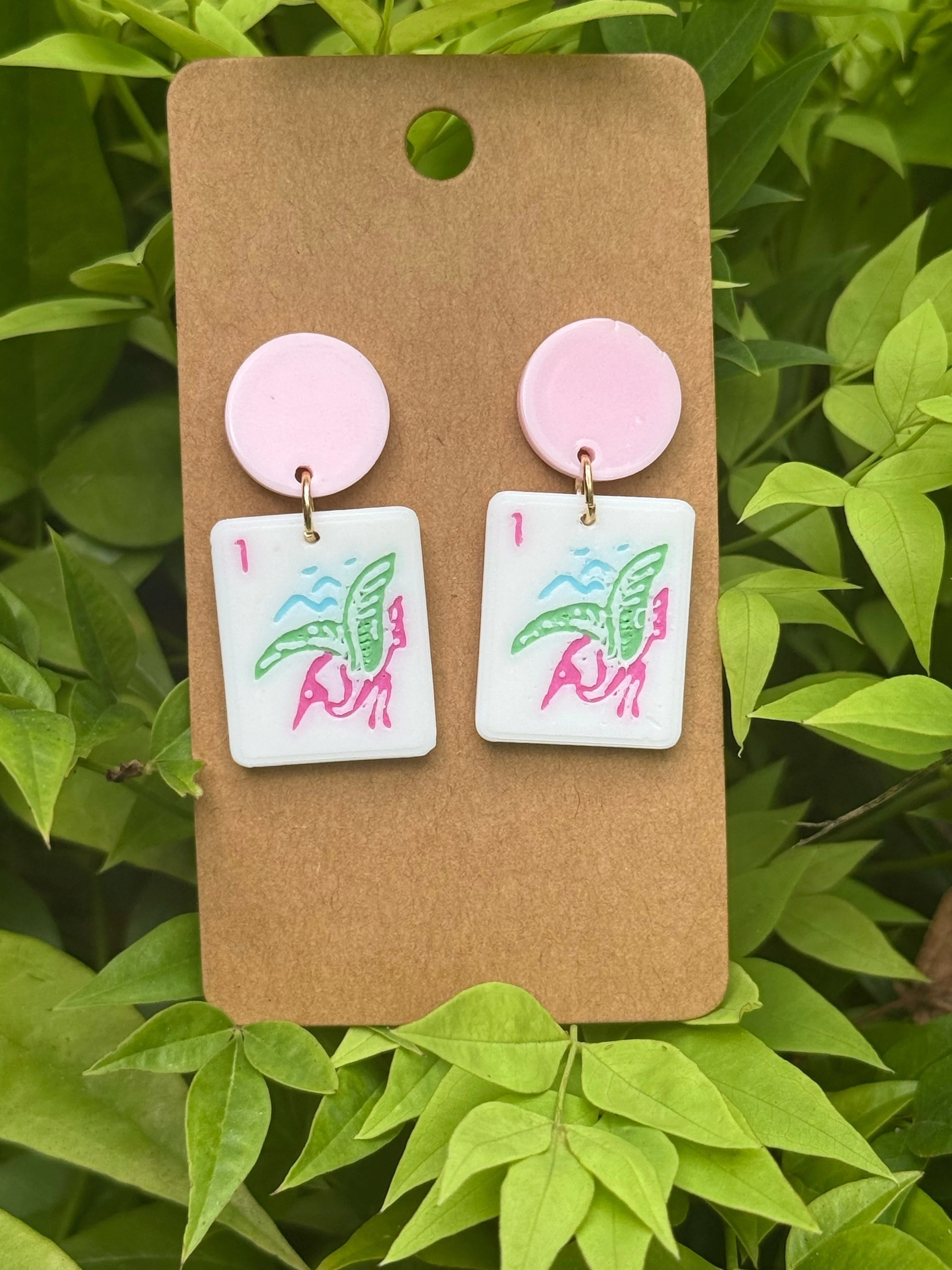 Mahjong Earrings