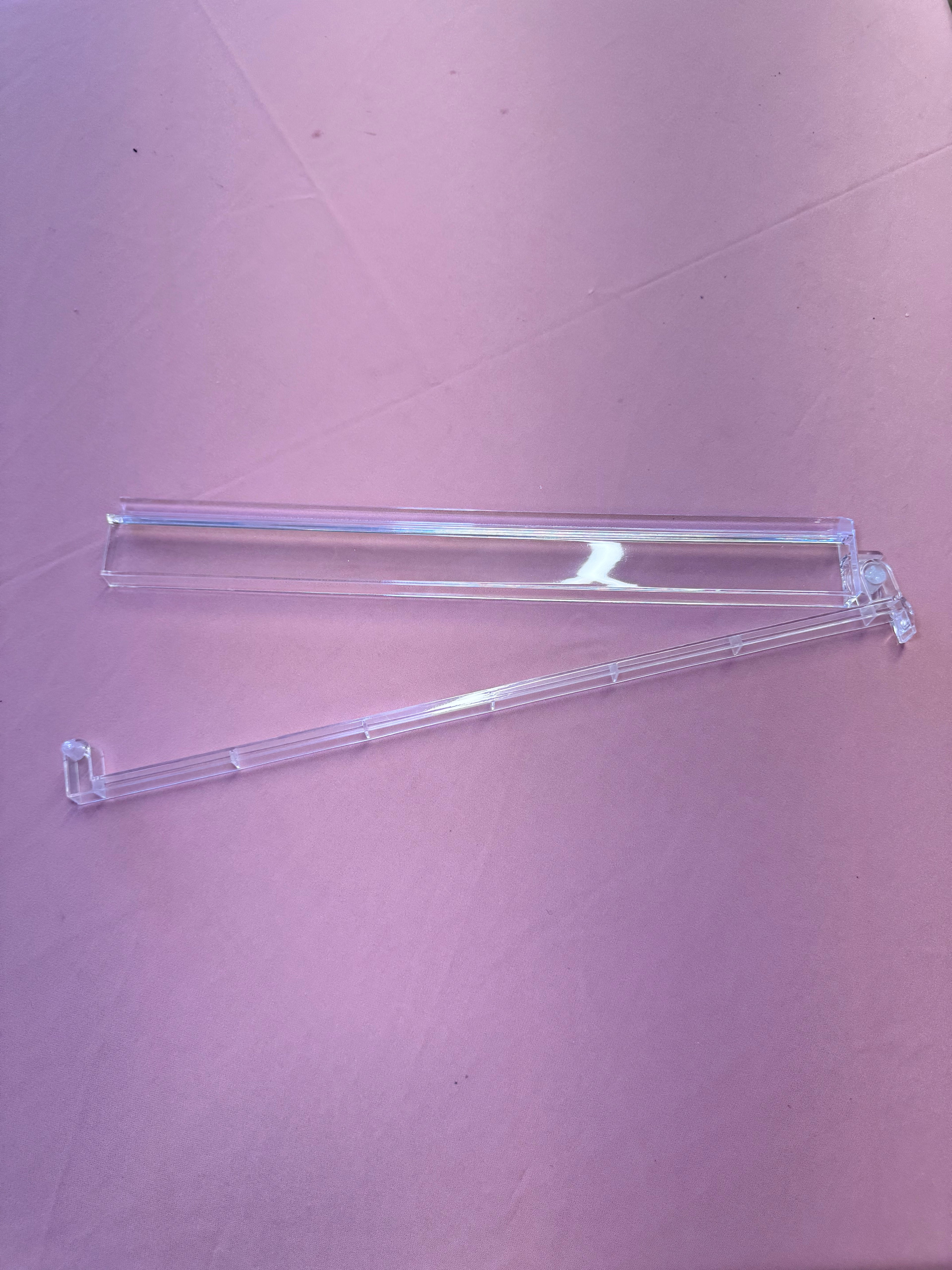 Clear Mahjong Rack w/ Attached Pusher