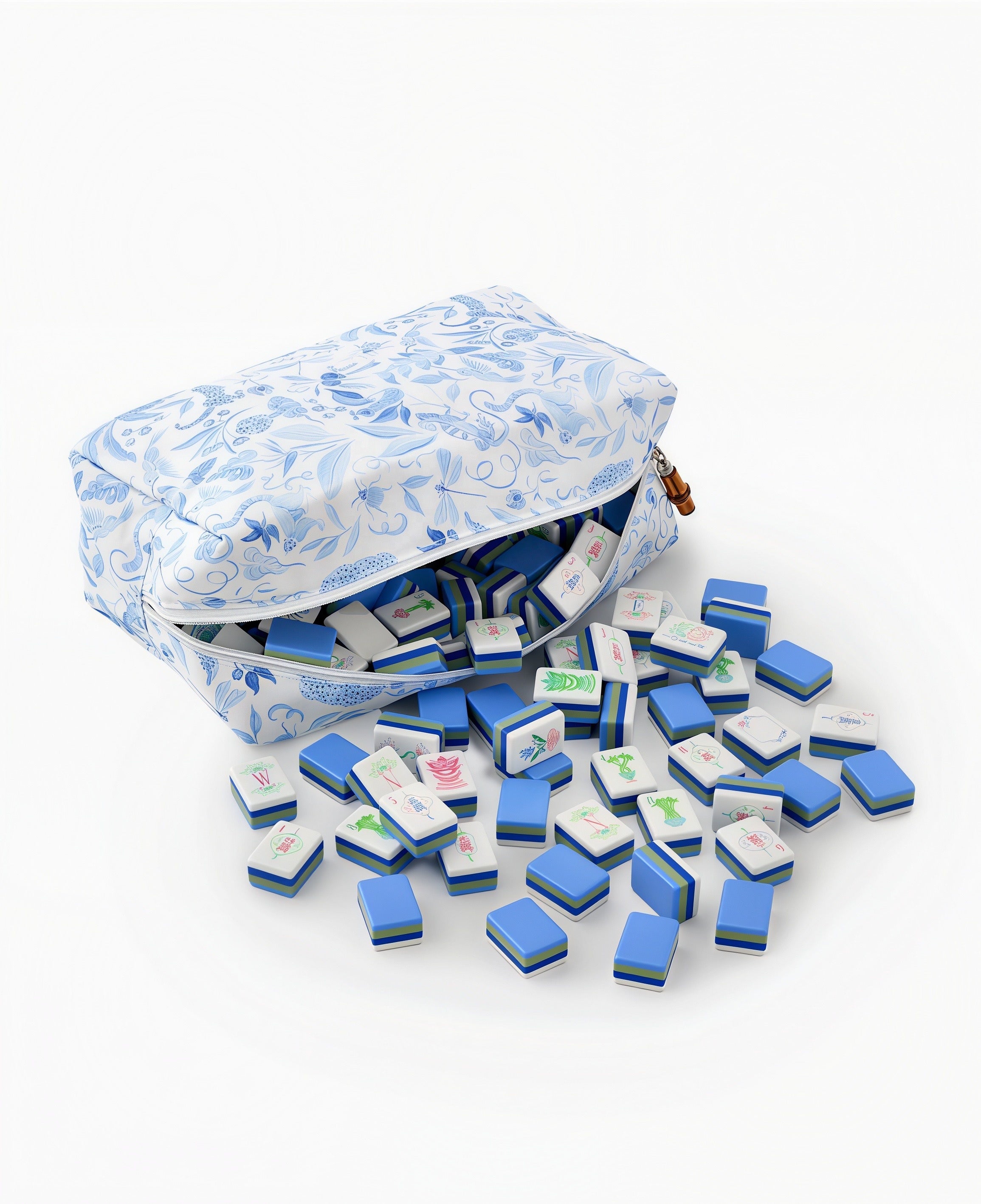 Blue luxury Mahjong Tiles