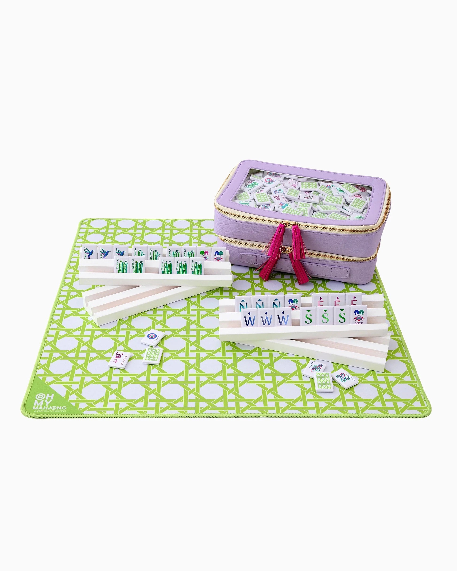 Mini Green Cane Mat Oh My Mahjong