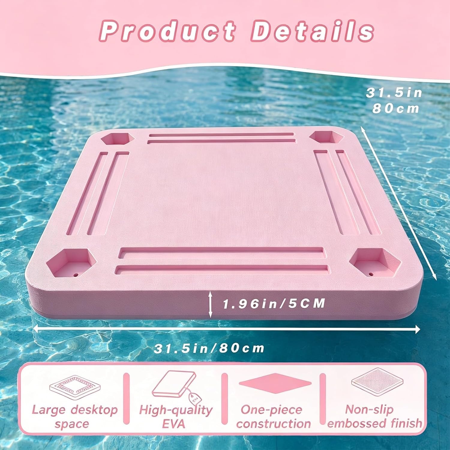 Floating Mahjong Table Pink