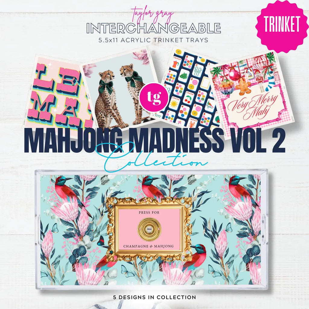 Mahjong Madness Vol 2 Trinket Tray Insert Set of 5
