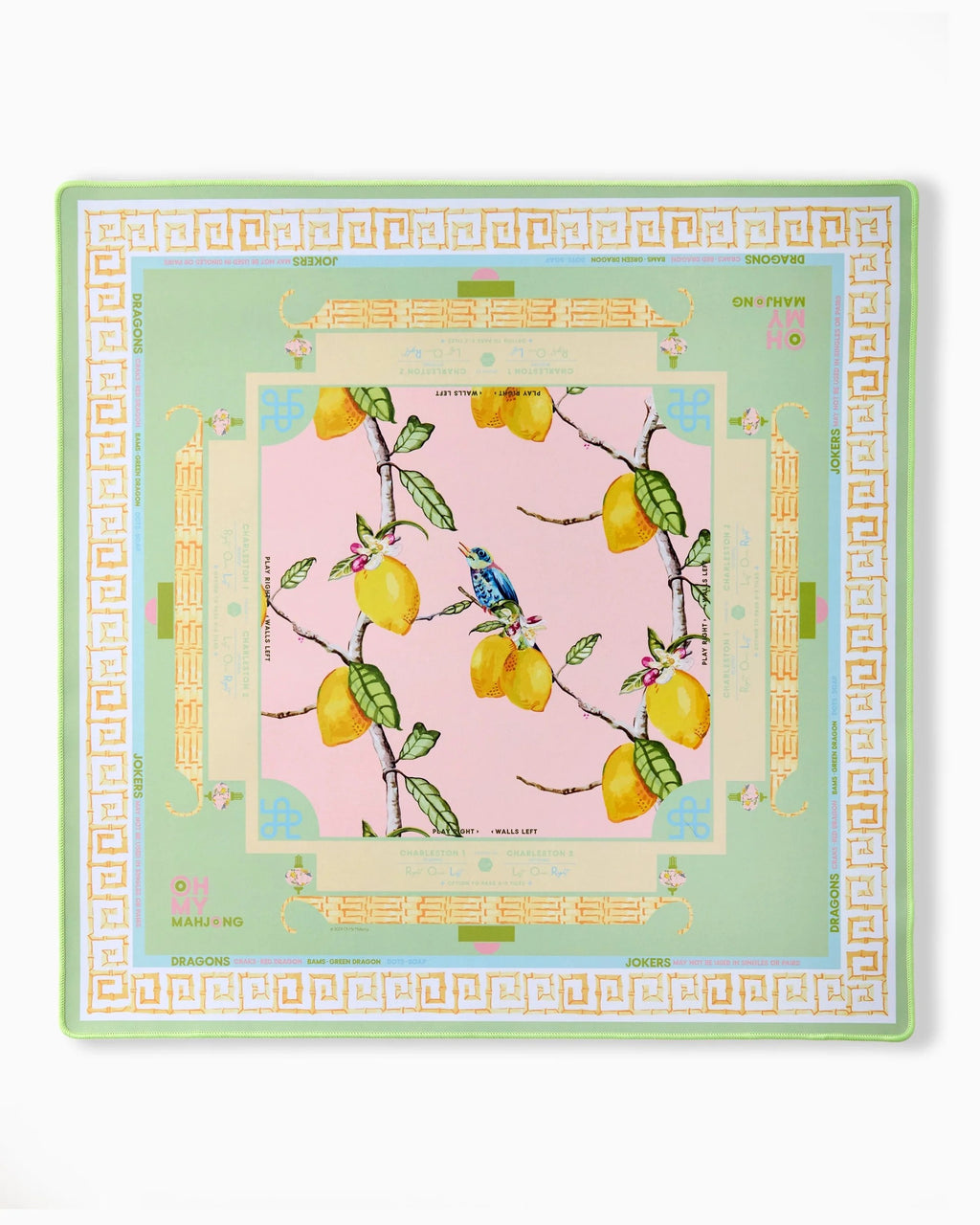Citrus Songbird Mat Oh My Mahjong