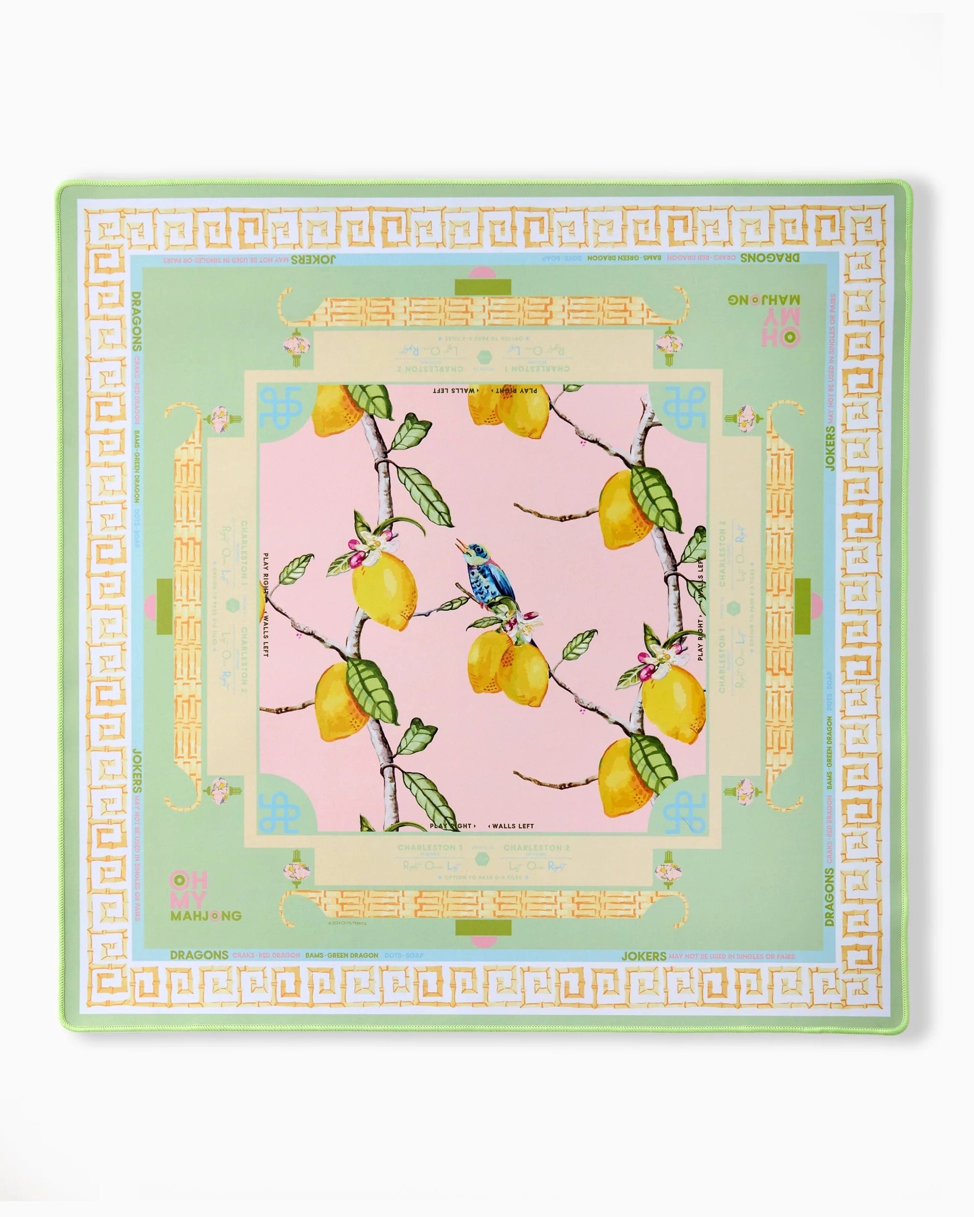 Citrus Songbird Mat Oh My Mahjong