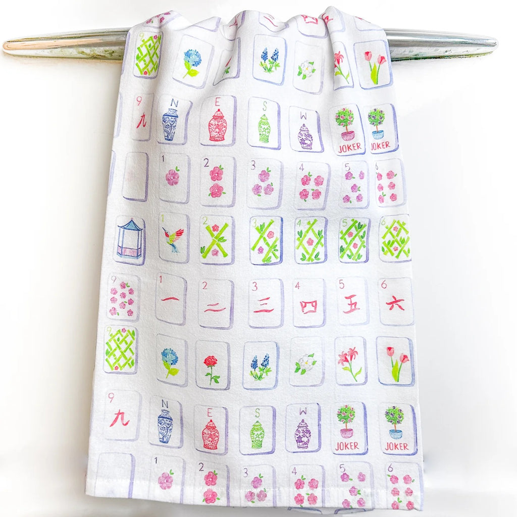 Taylor Pladino Mahjong Tea Towel