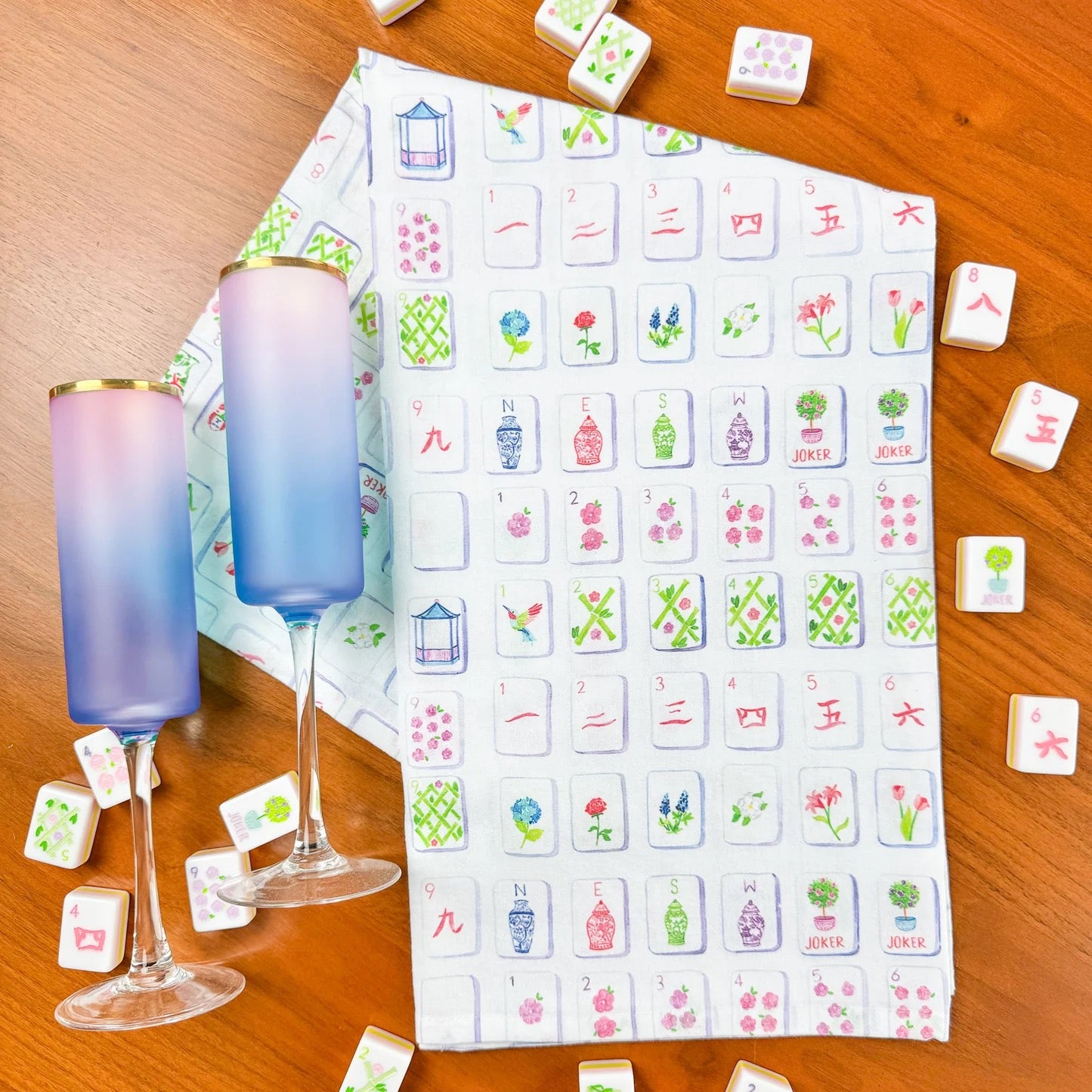 Taylor Pladino Mahjong Tea Towel