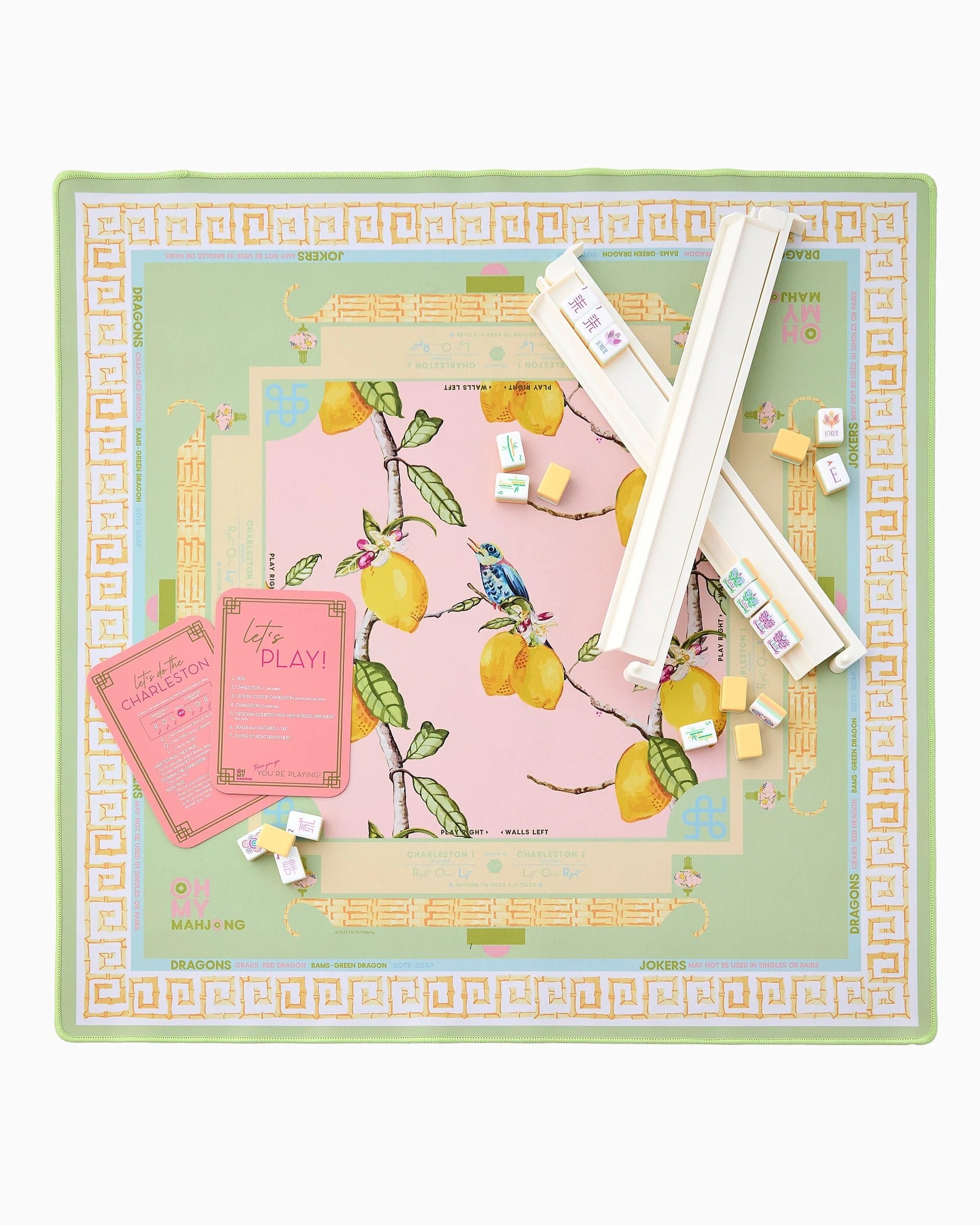 Citrus Songbird Mat Oh My Mahjong