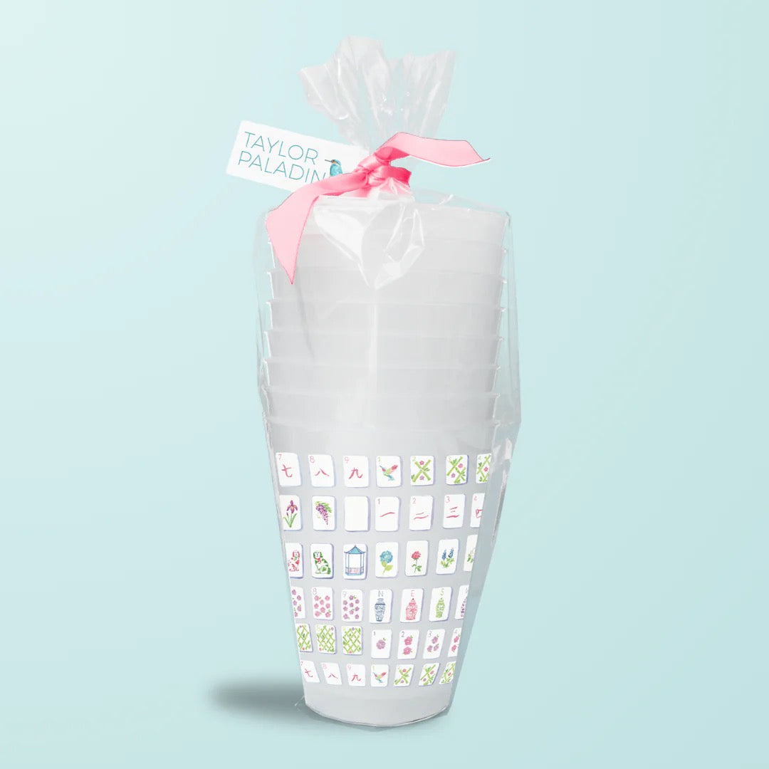 Mahjong Tiles Cups