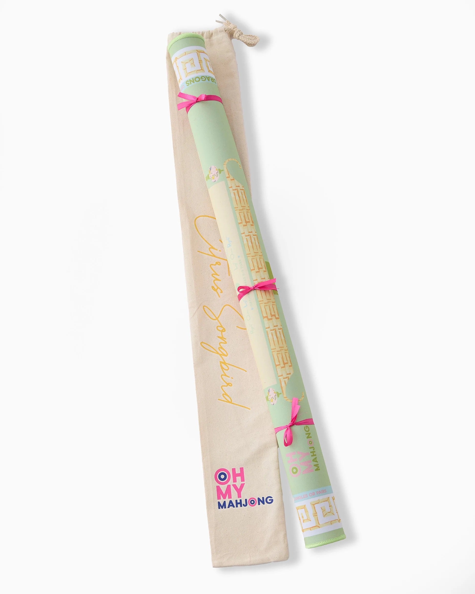 Citrus Songbird Mat Oh My Mahjong