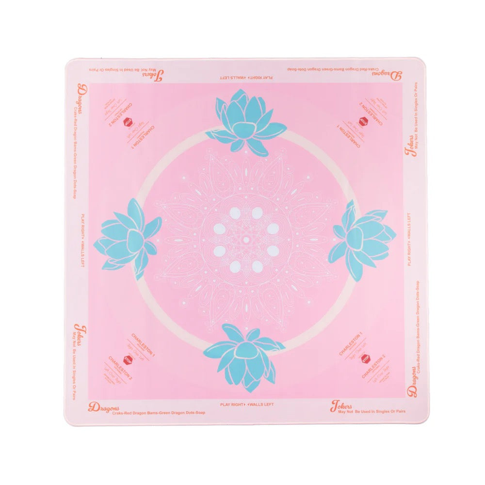 Mini Pink Lotus Mahjong Mat