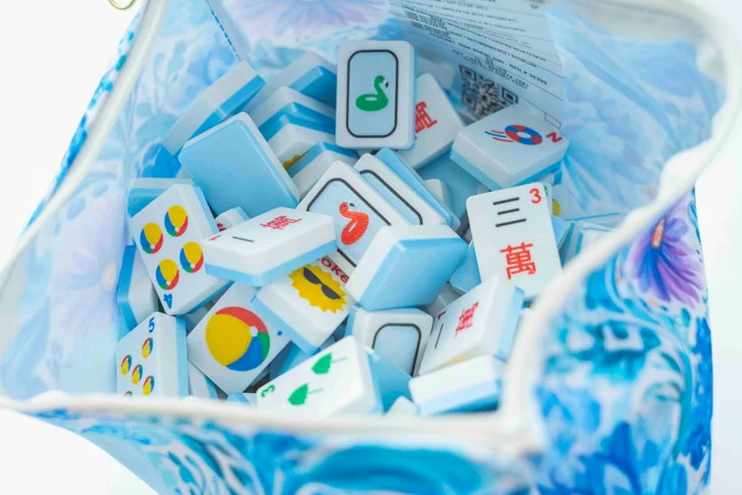 Spools Travel Mahjong Pool Tiles Baby Blue