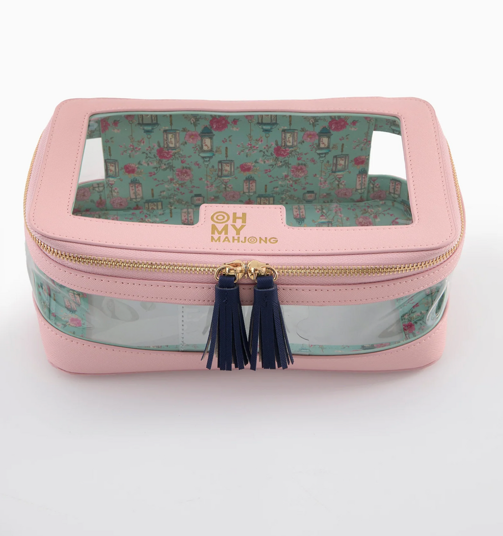 Oh My Mahjong Light Pink Tile Storage Bag