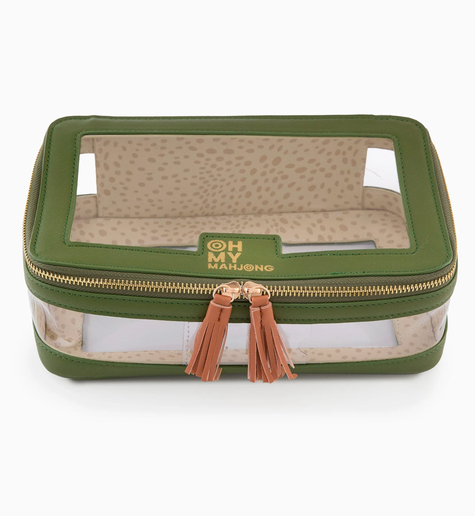 Oh My Mahjong Olive Tile Storage Bag