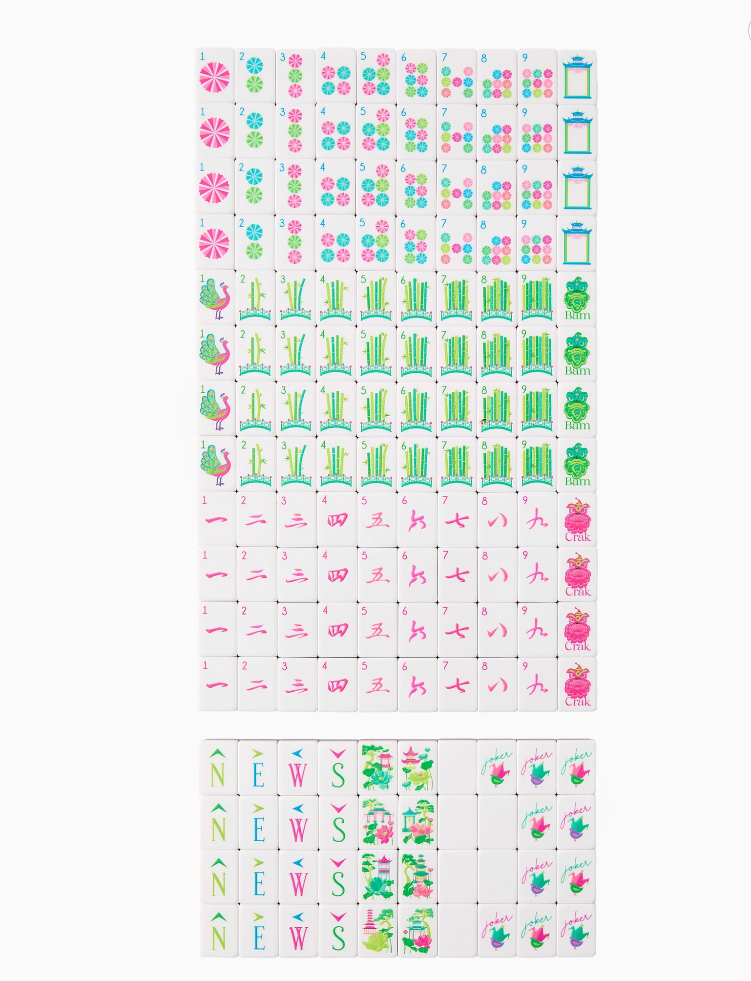 Oh My Mahjong Glow Wild Tile Set