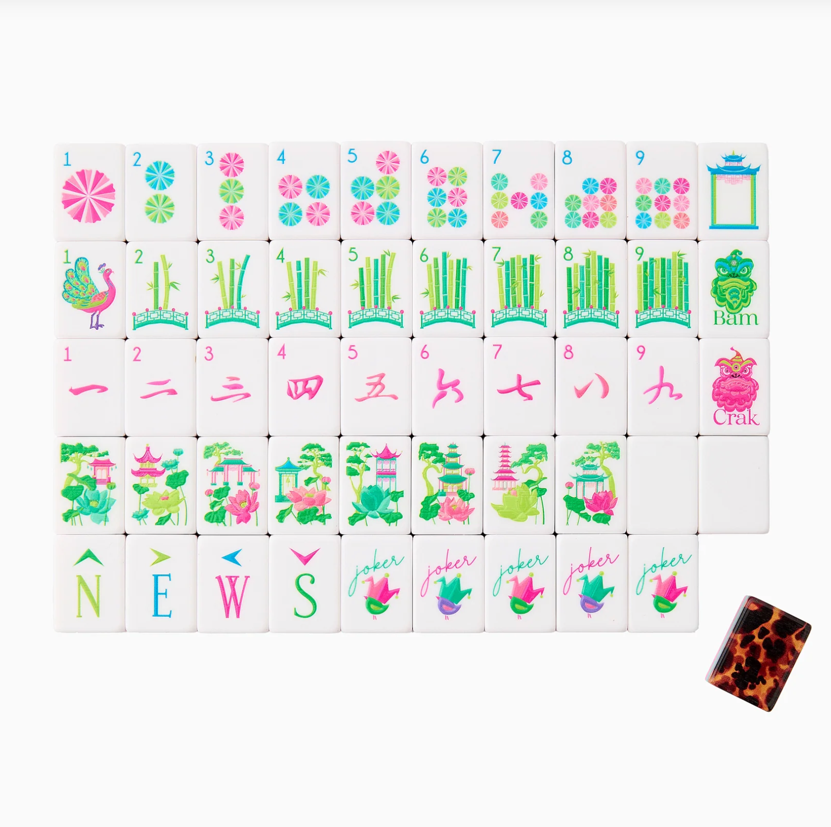 Oh My Mahjong Glow Wild Tile Set