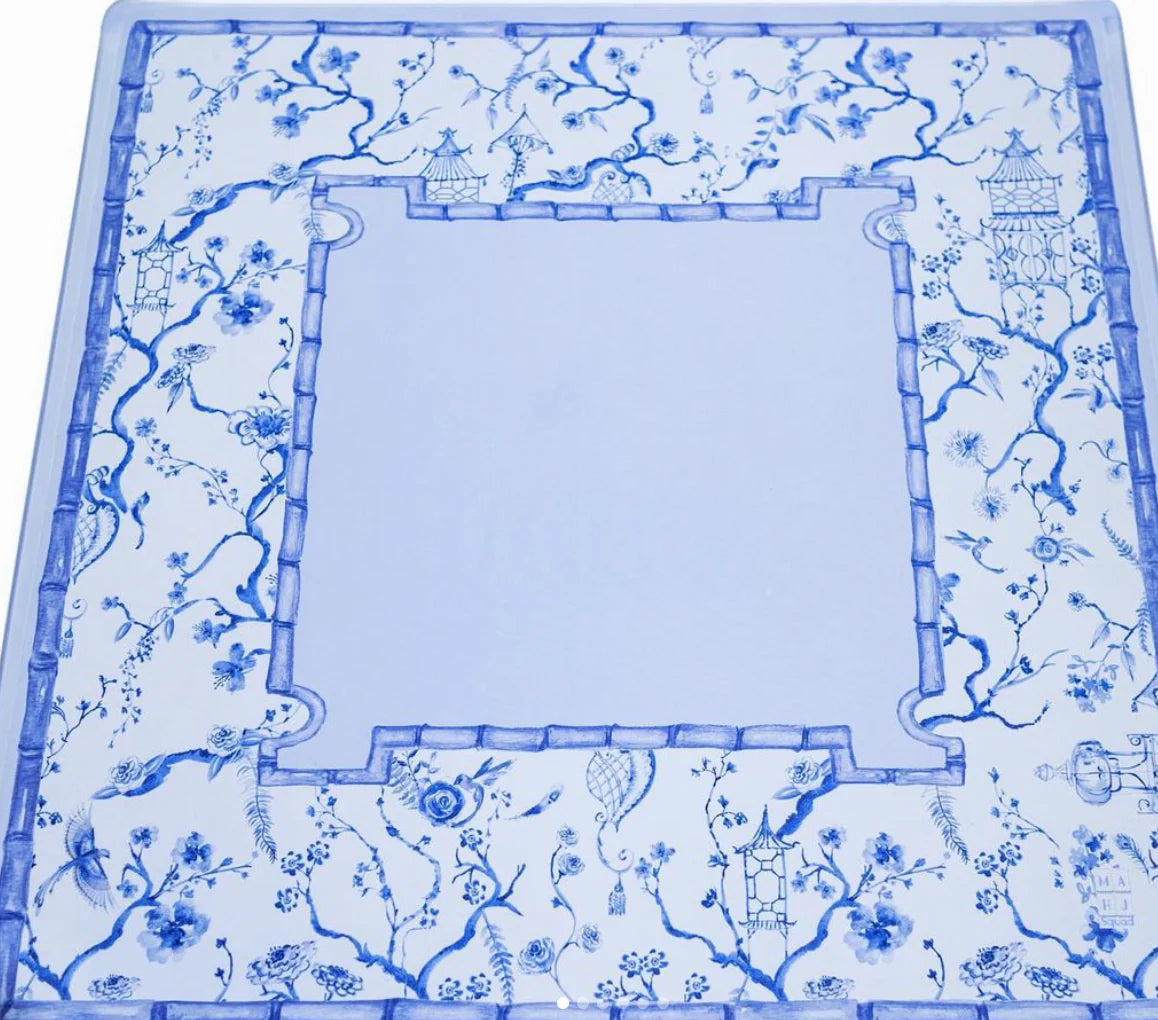 Blue Chinoiserie Mat Mahj Squad