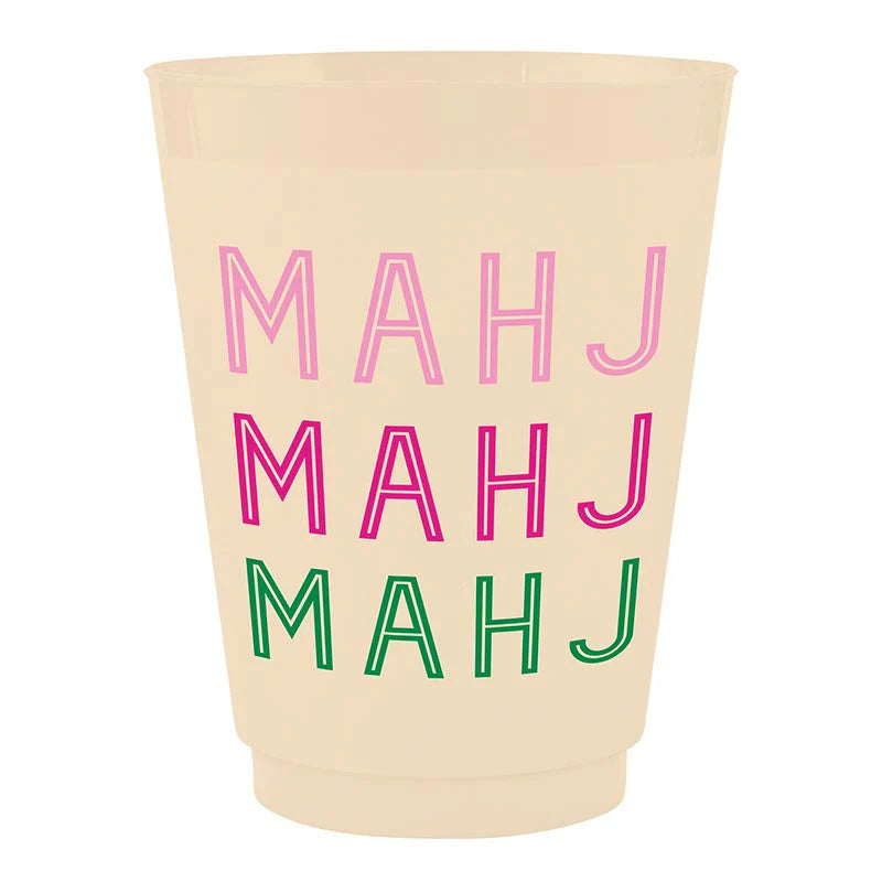 Slant Mahj Mahj Mahj 8Ct Frosted Cups
