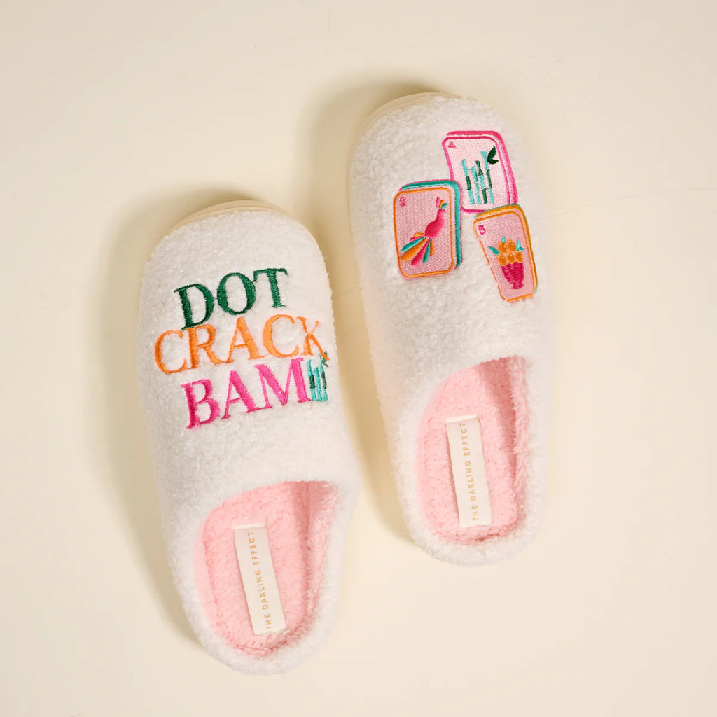 The Darling Effect Mahjong Slippers
