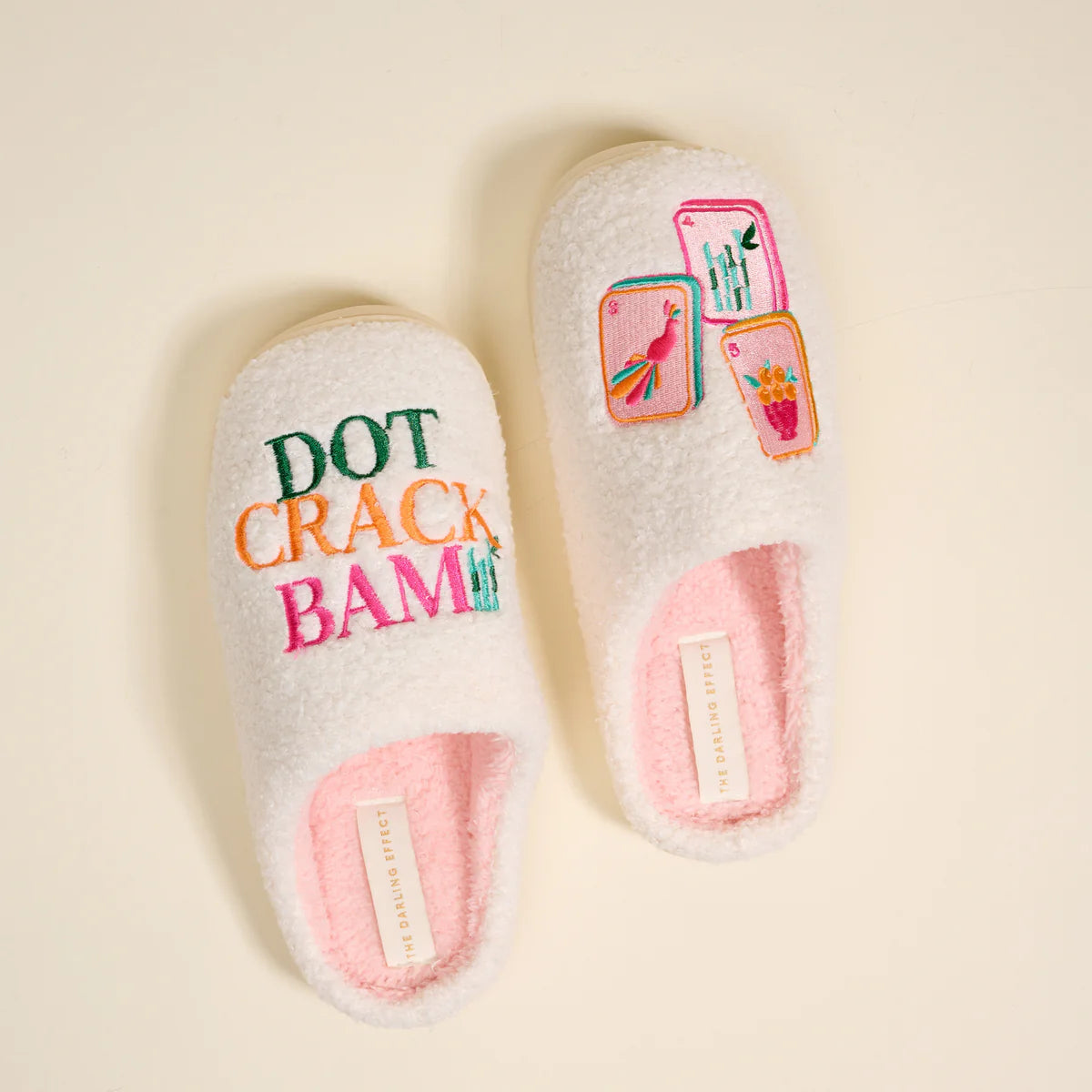 The Darling Effect Mahjong Slippers