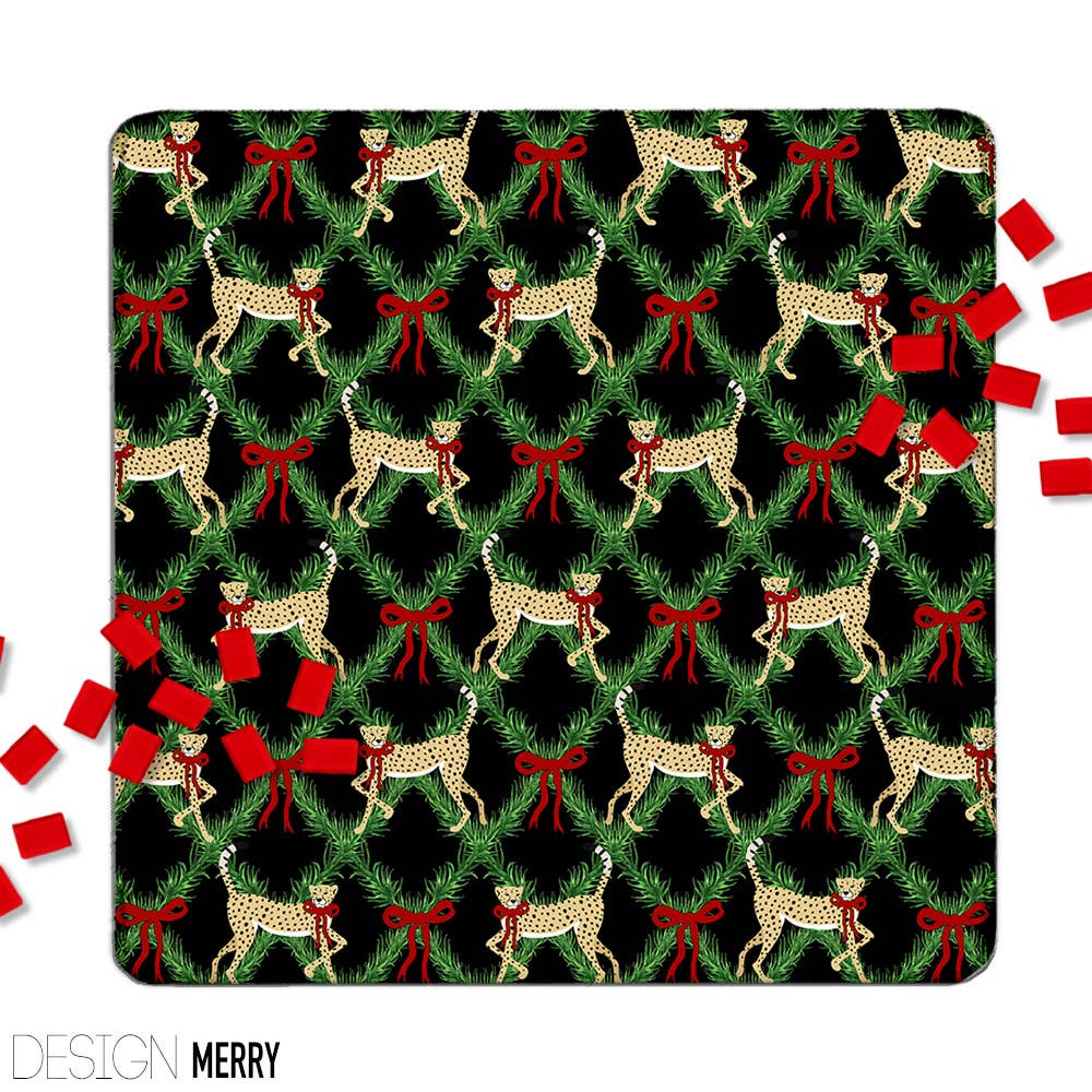 Mahjong Mat 31", Neoprene, Holiday, Christmas, Winter: Party Animal / Neoprene with bag