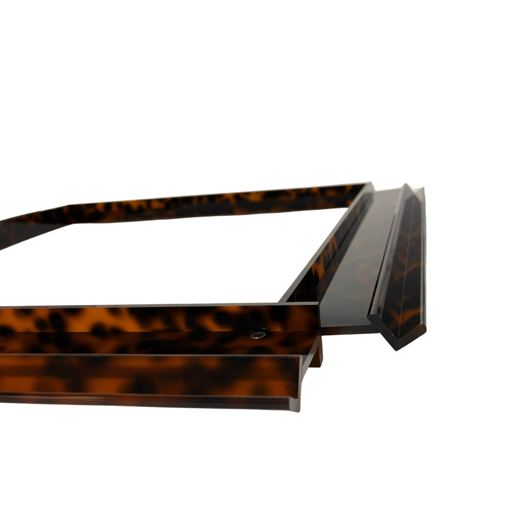 Luxury Handmade Tortoise Shell Acrylic Mahjong Racks and Pushers Set of 4: Tortoise Shell