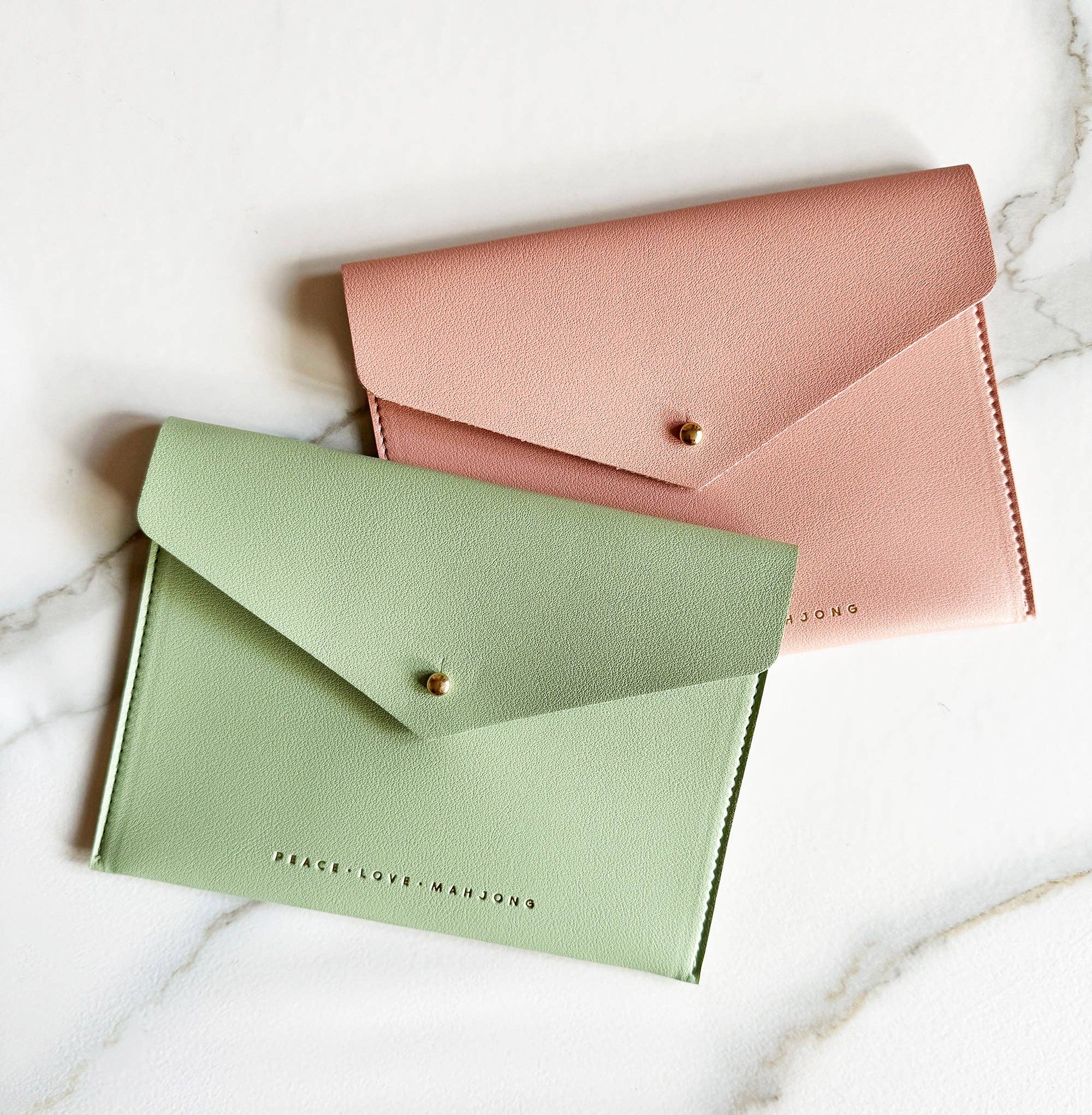 Card Clutch: Navy Blue - Large Size