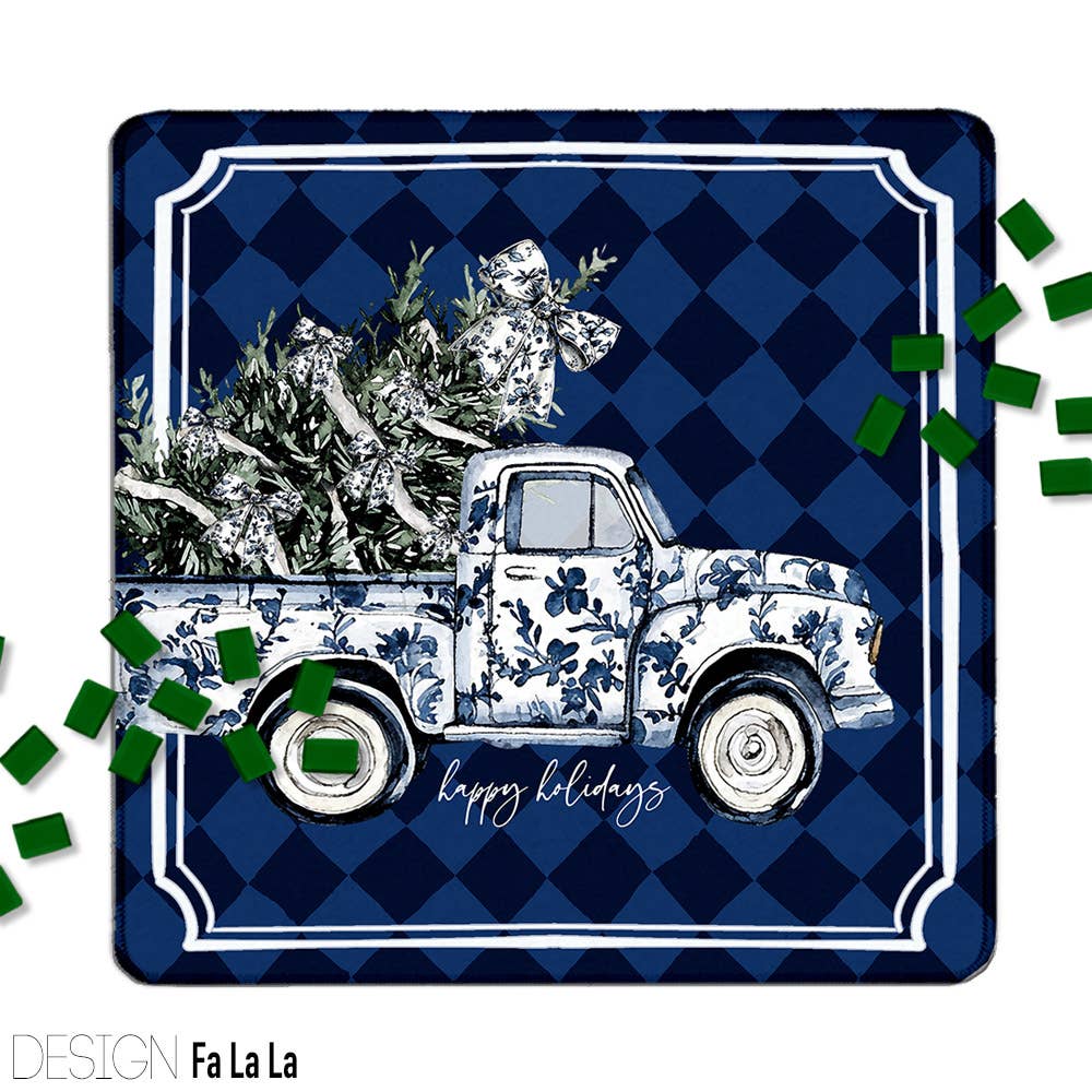 Mahjong Mat 31", Neoprene, Holiday, Christmas, Winter: Party Animal / Neoprene with bag