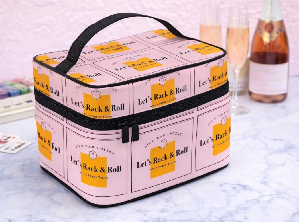Mahjong Tile Storage Bag | Champagne Collection | Let’s Rack: Let's Rack & Roll