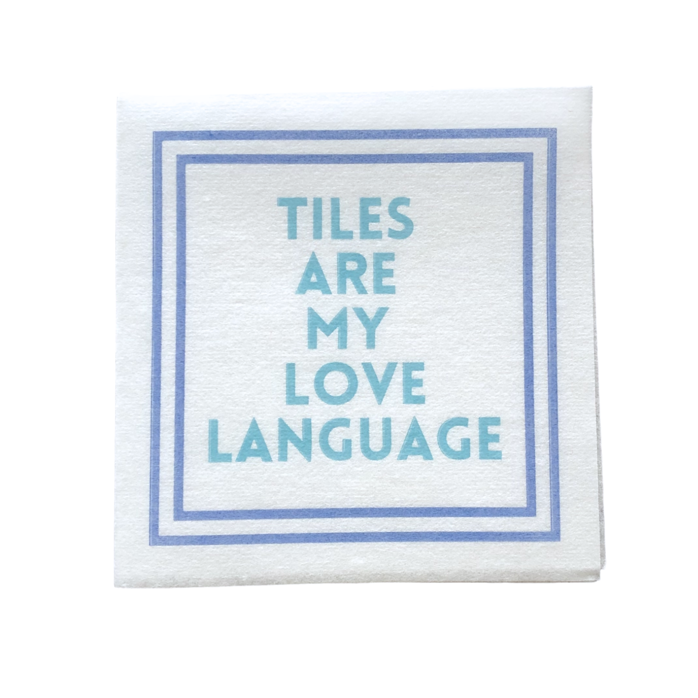 MAHJONG NAPKINS | 5'' x 5'' Luxury, Linen-Feel, Eco-Friendly: 10- I Like Big Tiles