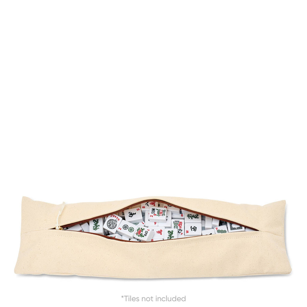 "Margo" Mahjong Tote (Personalizable): Natural