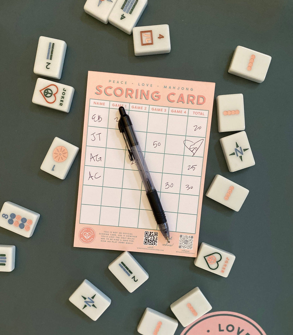 Mahjong Scoring Notepad: Blue