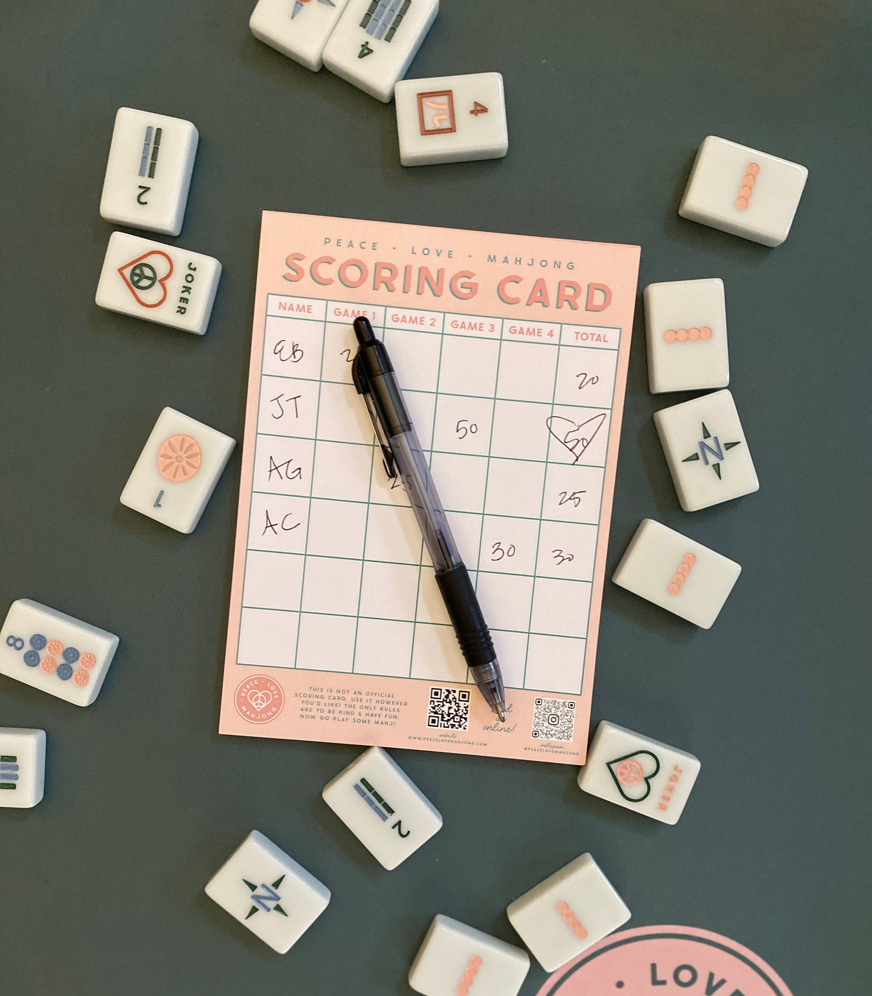 Mahjong Scoring Notepad: Light Purple