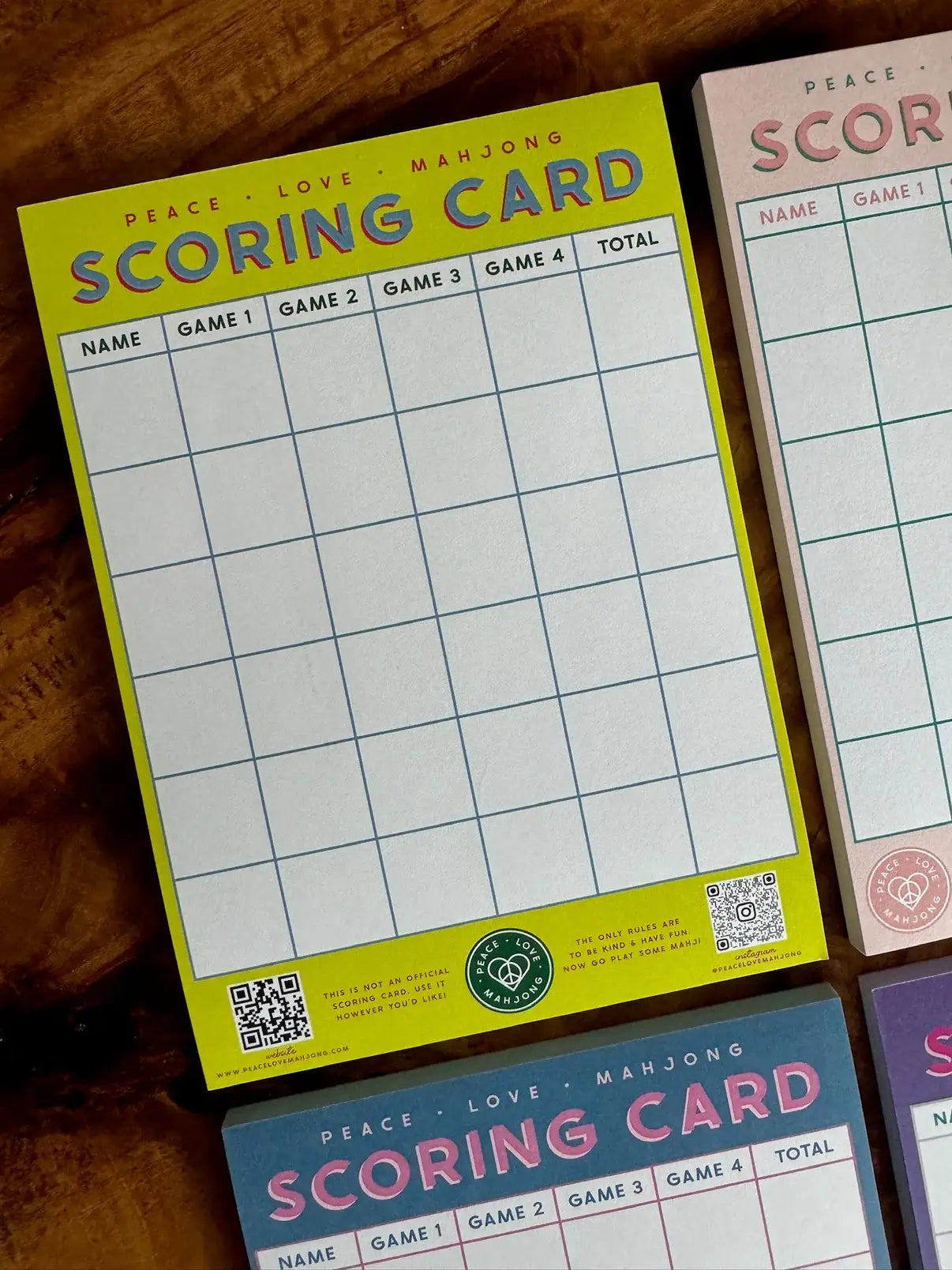 Mahjong Scoring Notepad: Light Purple