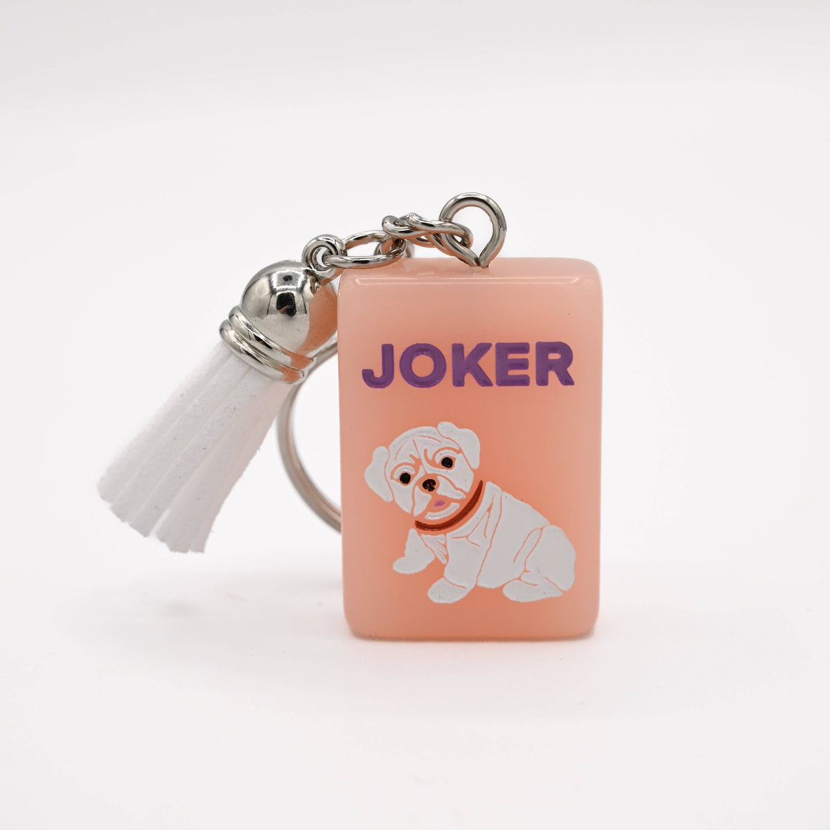 Middle & Main Mahjong Tile Keychain Georgia Bulldog Joker
