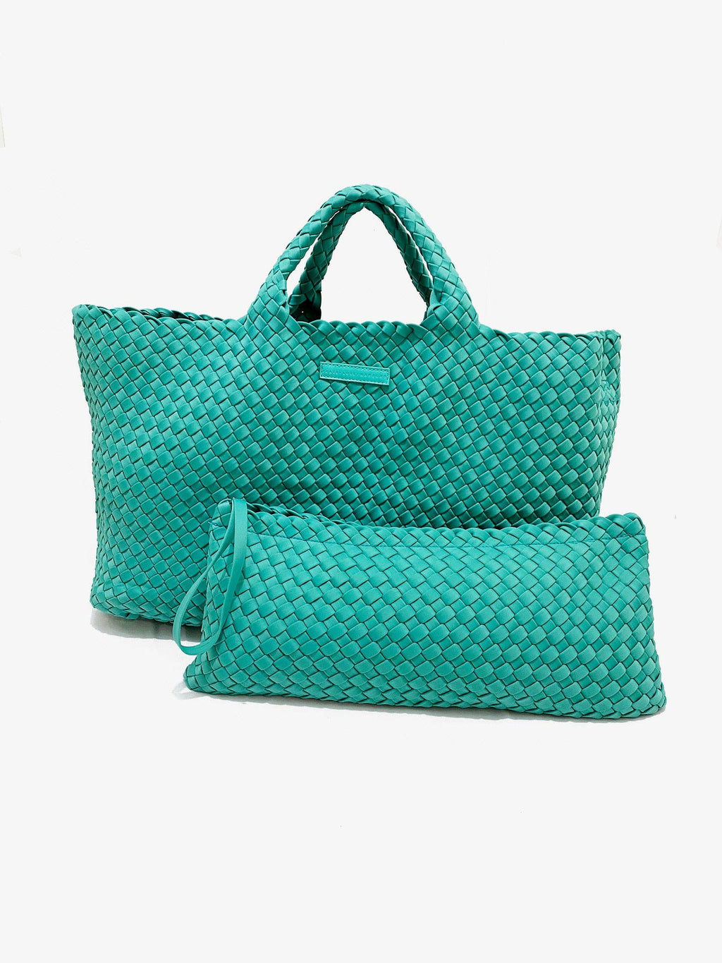 Woven Mahjong Carryall: Cream