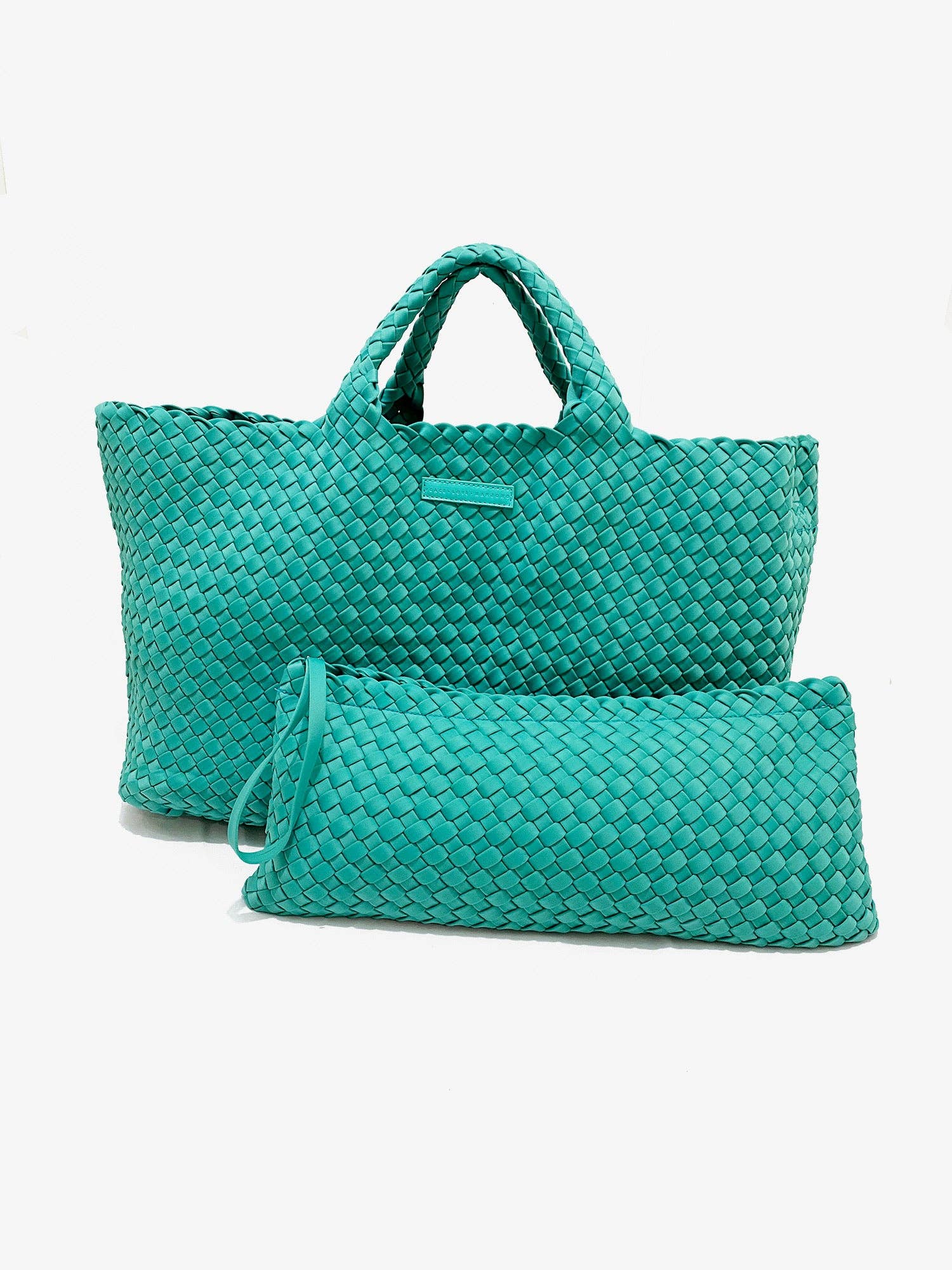 Woven Mahjong Carryall - Chartreuse